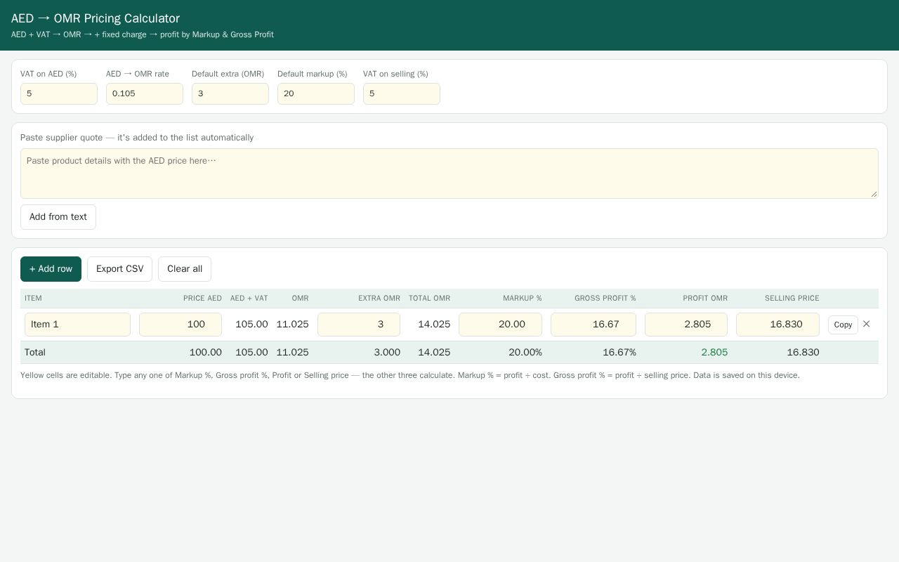 Preview of Aed Omr Calculator
