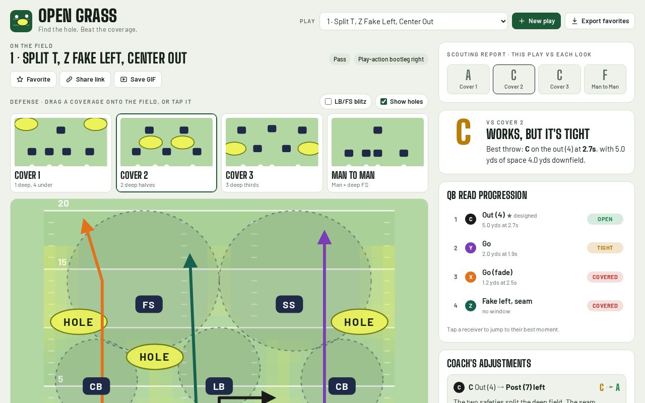 Preview of Test Your Flag Football Plays Against Any Defense