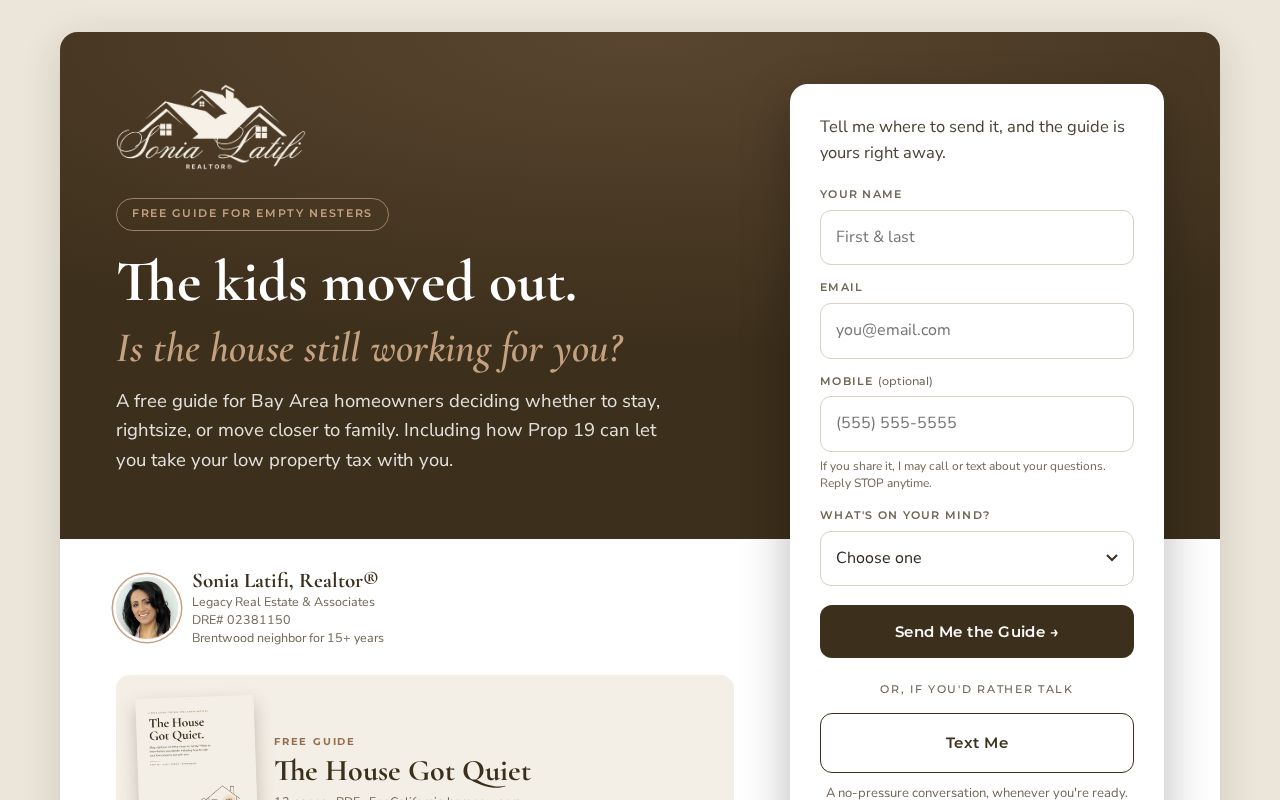 Preview of The House Got Quiet: Free Guide for Bay Area Empty Nesters