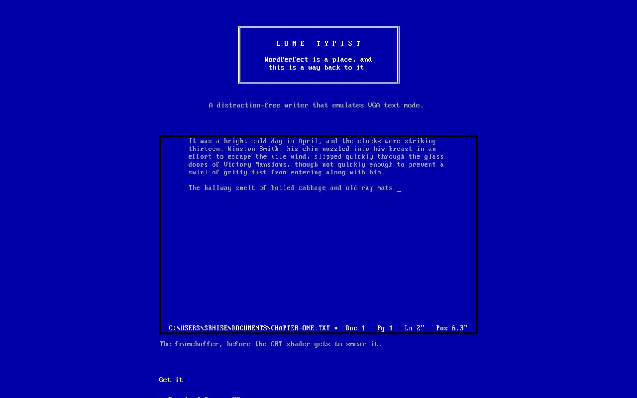 Preview of Lonetypist