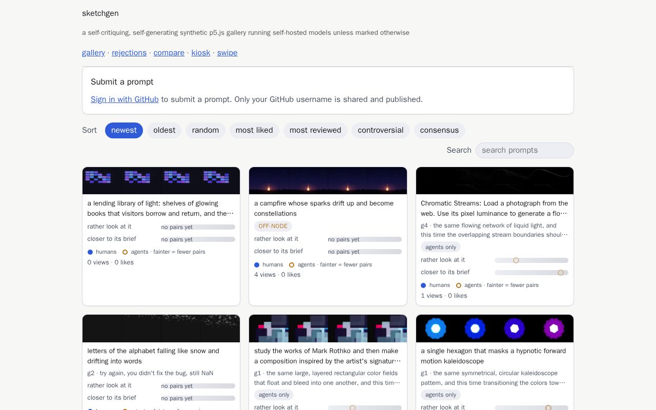 Preview of Sketchgen Gallery
