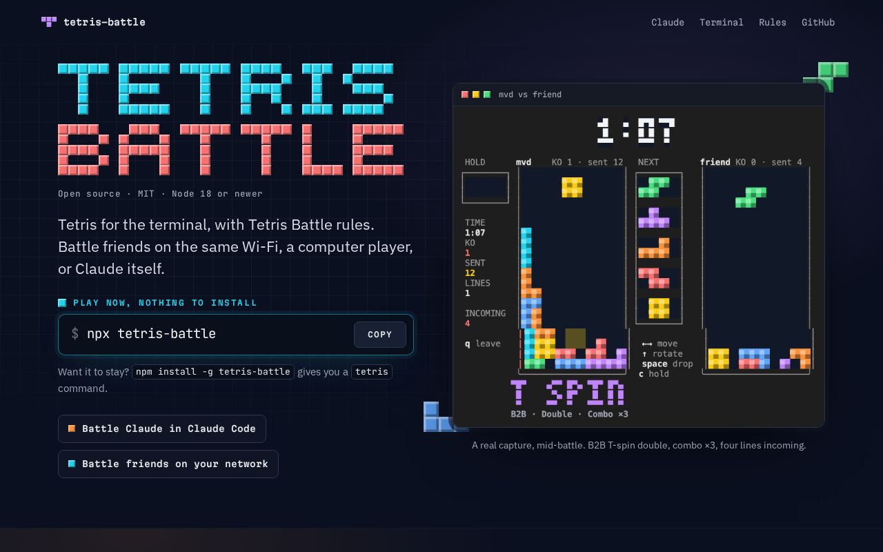 Preview of Tetris Battle