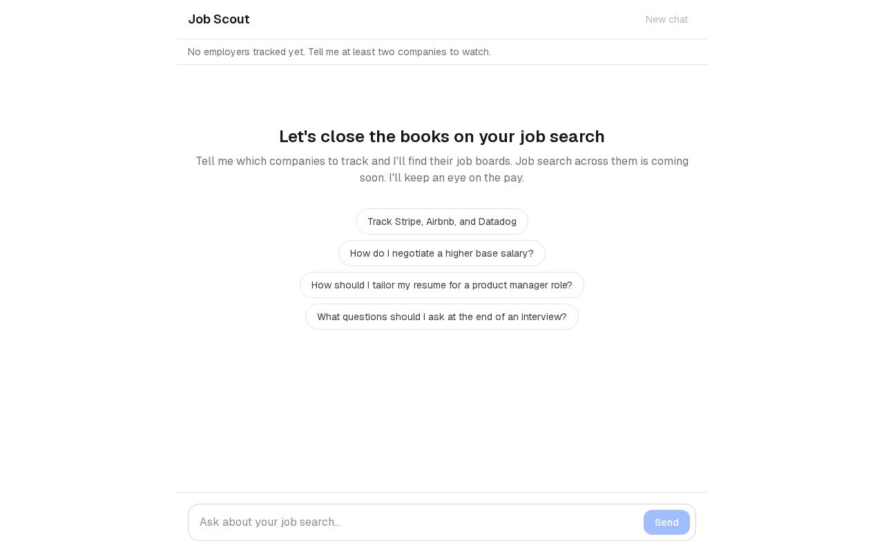 Preview of Job Scout Agent
