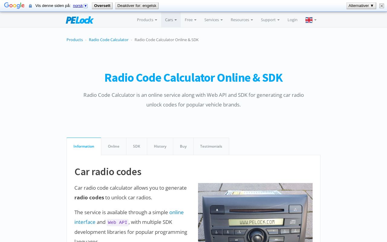 Preview of Radio Code Calculator Ruby