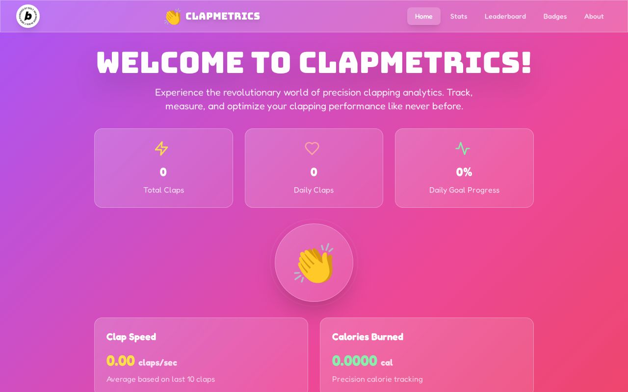 Preview of ClapMetrics