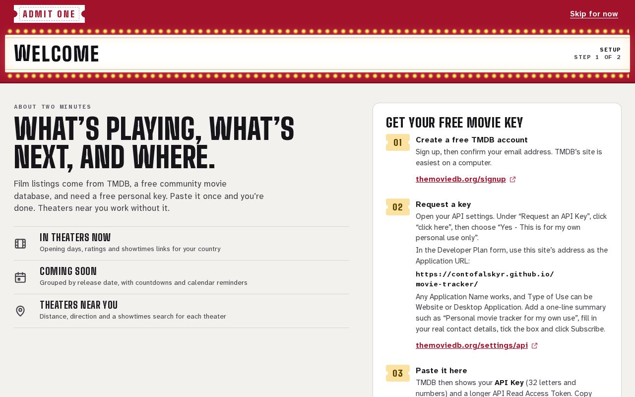Preview of Movie Tracker