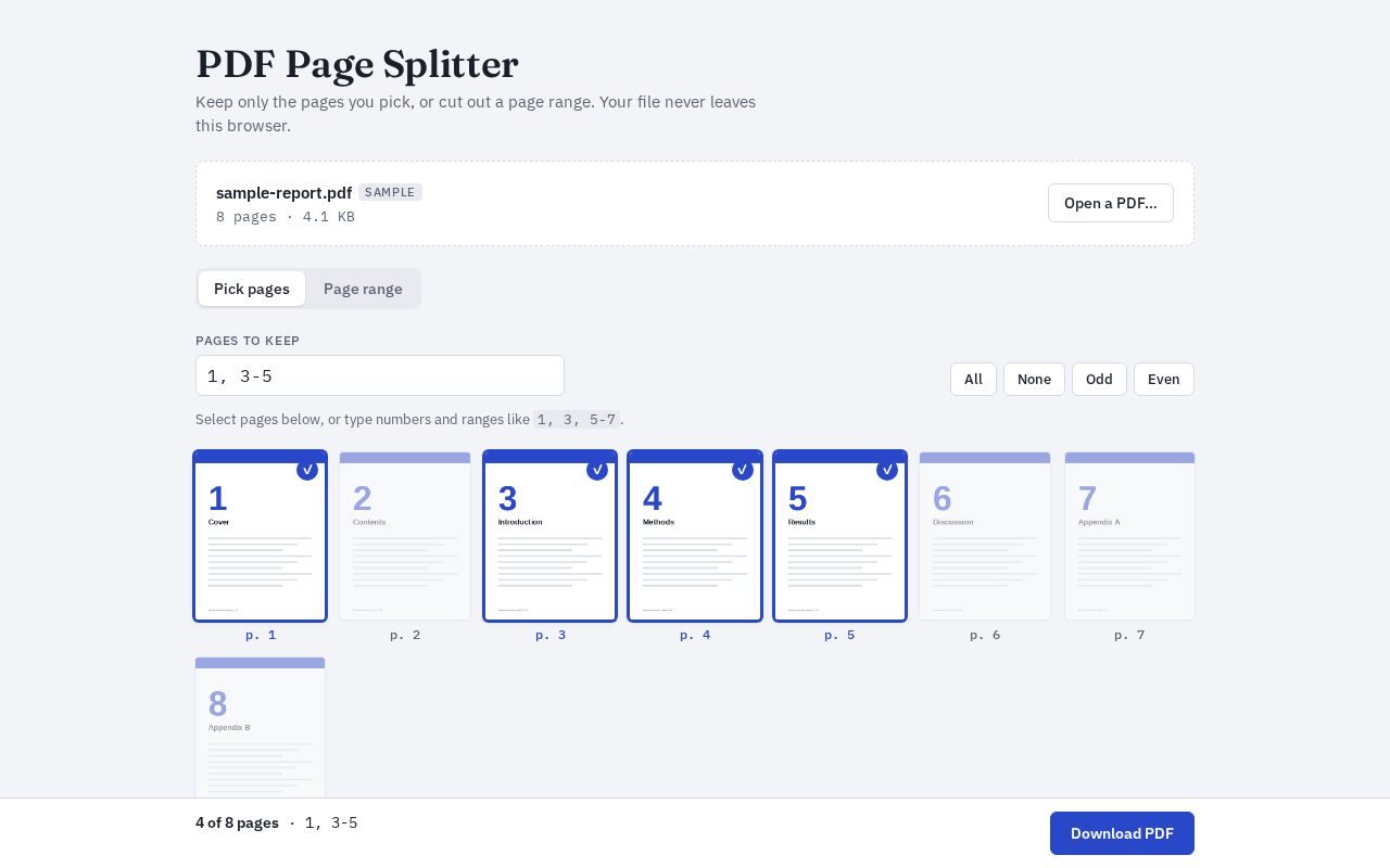 Preview of Pdf Splitter