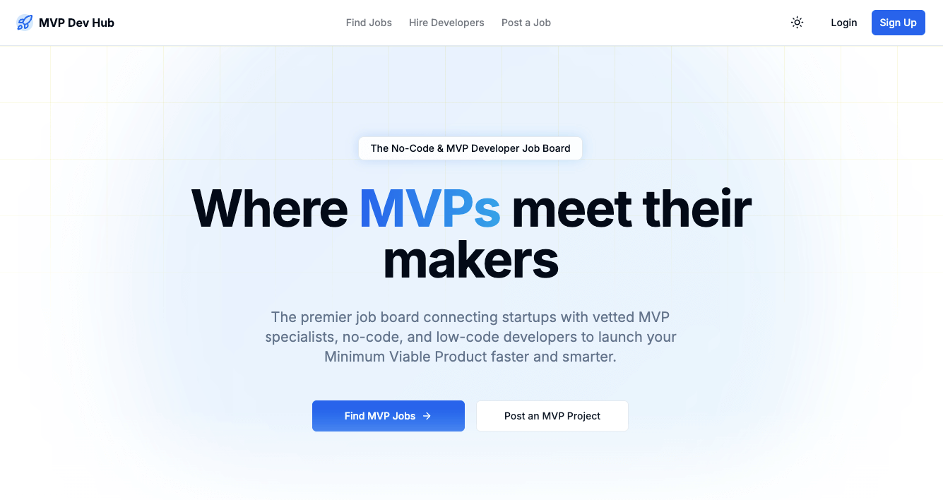 Preview of MVP Dev Hub