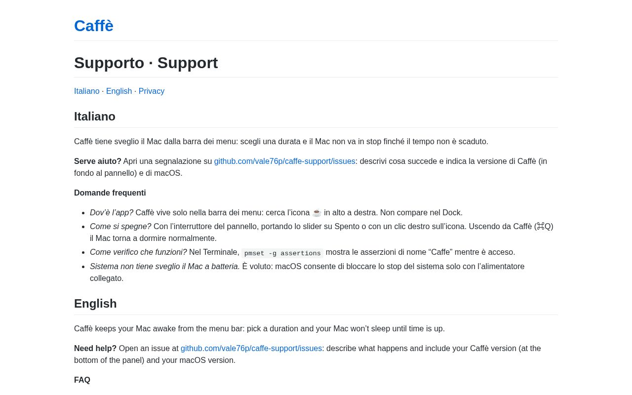 Preview of Caffe Support