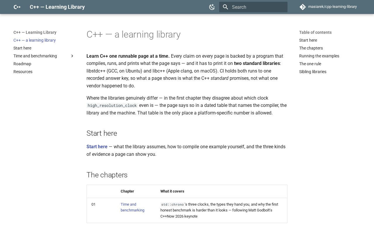 Preview of Cpp Learning Library