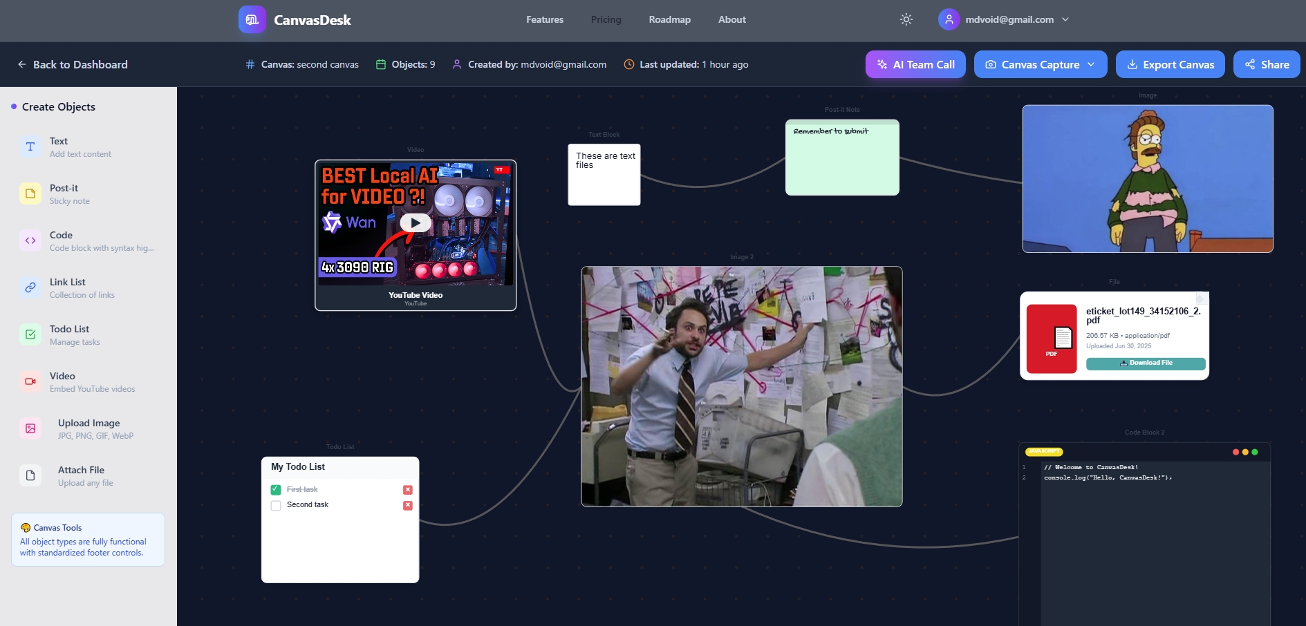 Preview of CanvasDesk