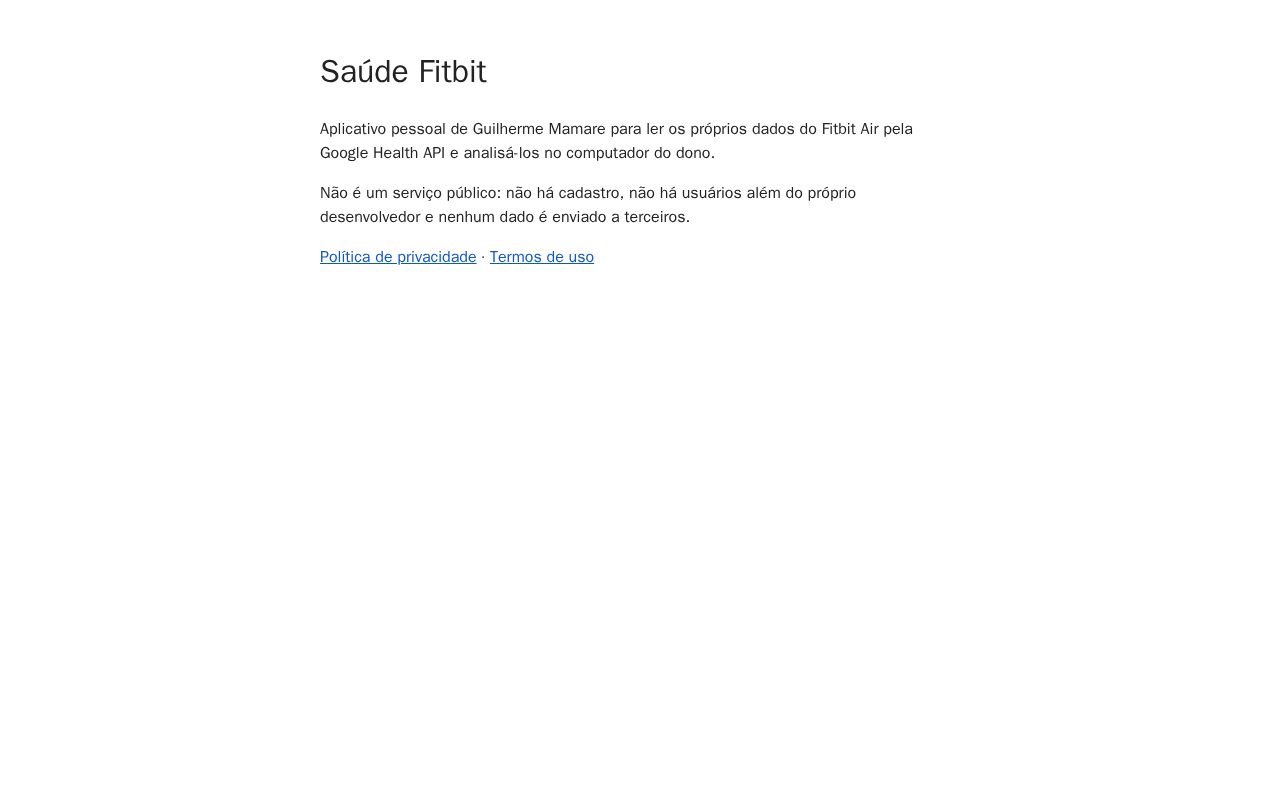 Preview of Saude Fitbit