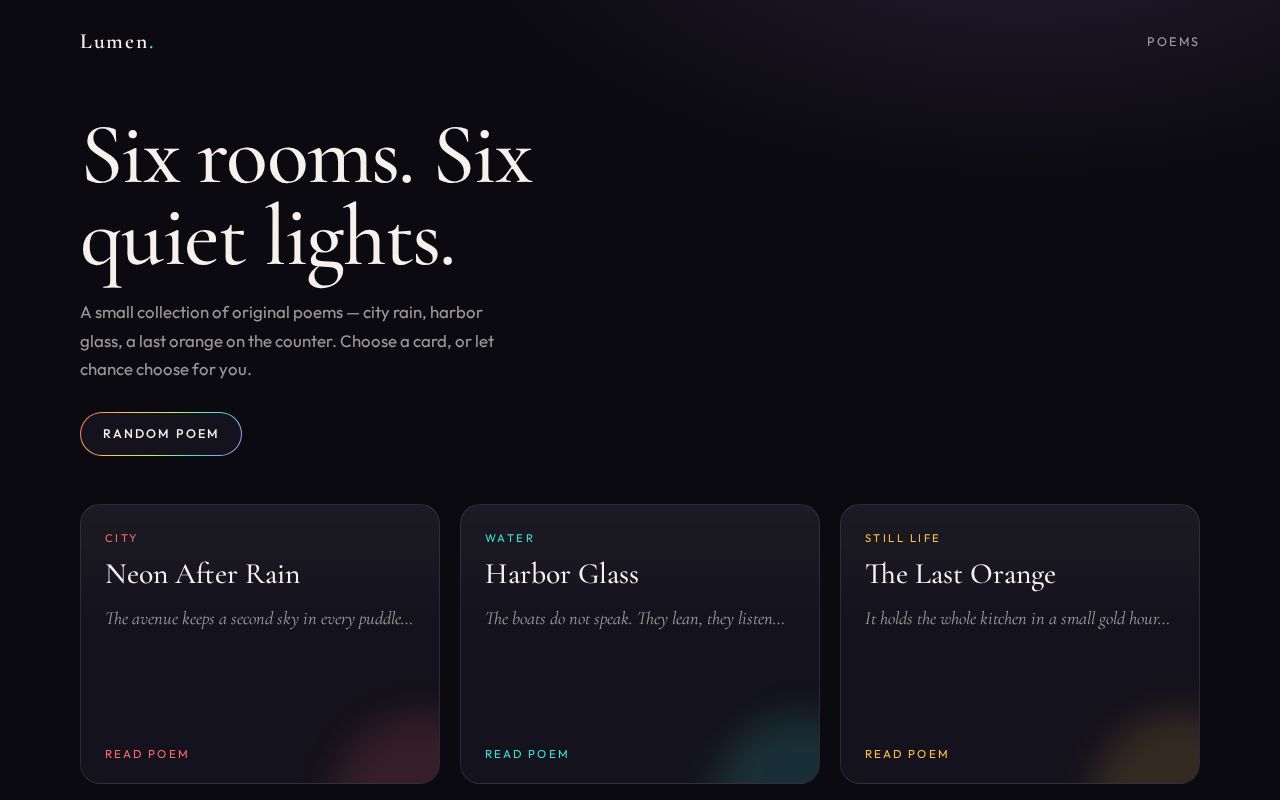 Preview of Simple Poetry Example
