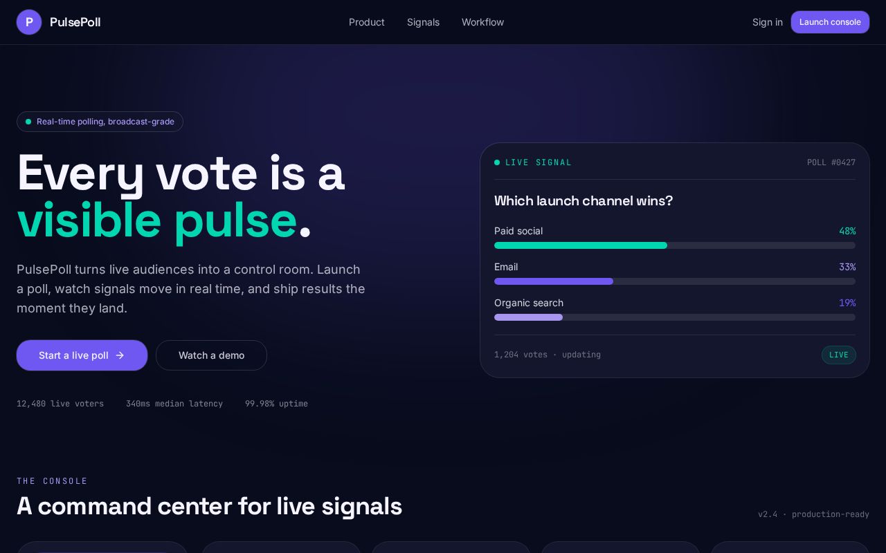 Preview of Pulsepoll Studio