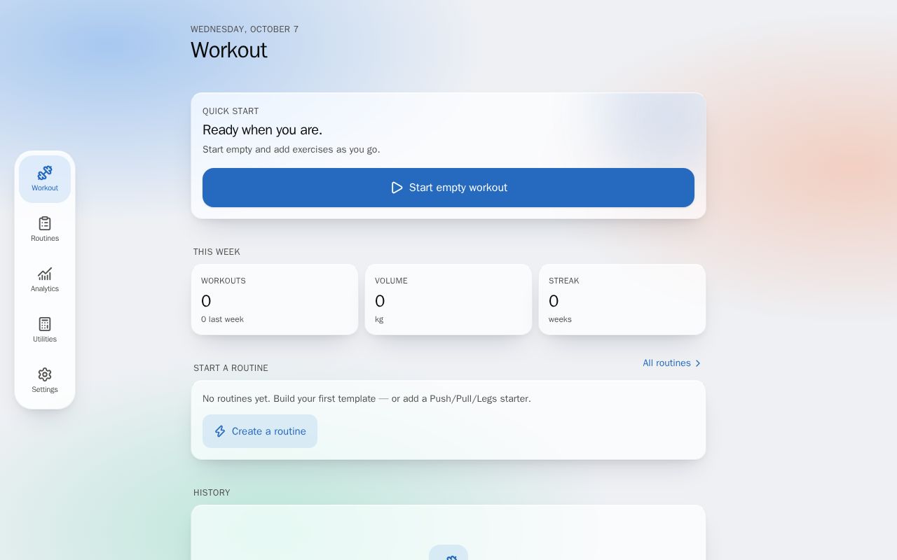 Preview of GymWebApp