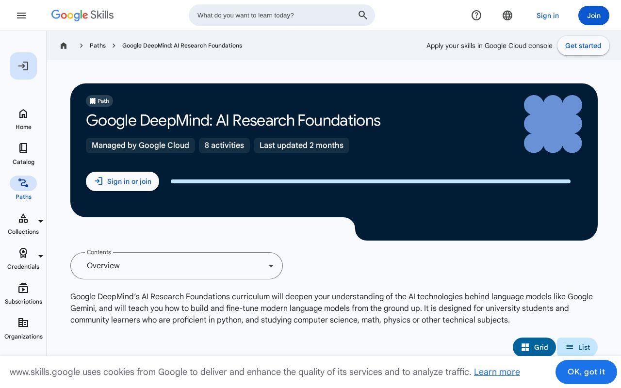 Preview of Google DeepMind AI Research Foundations Solutions