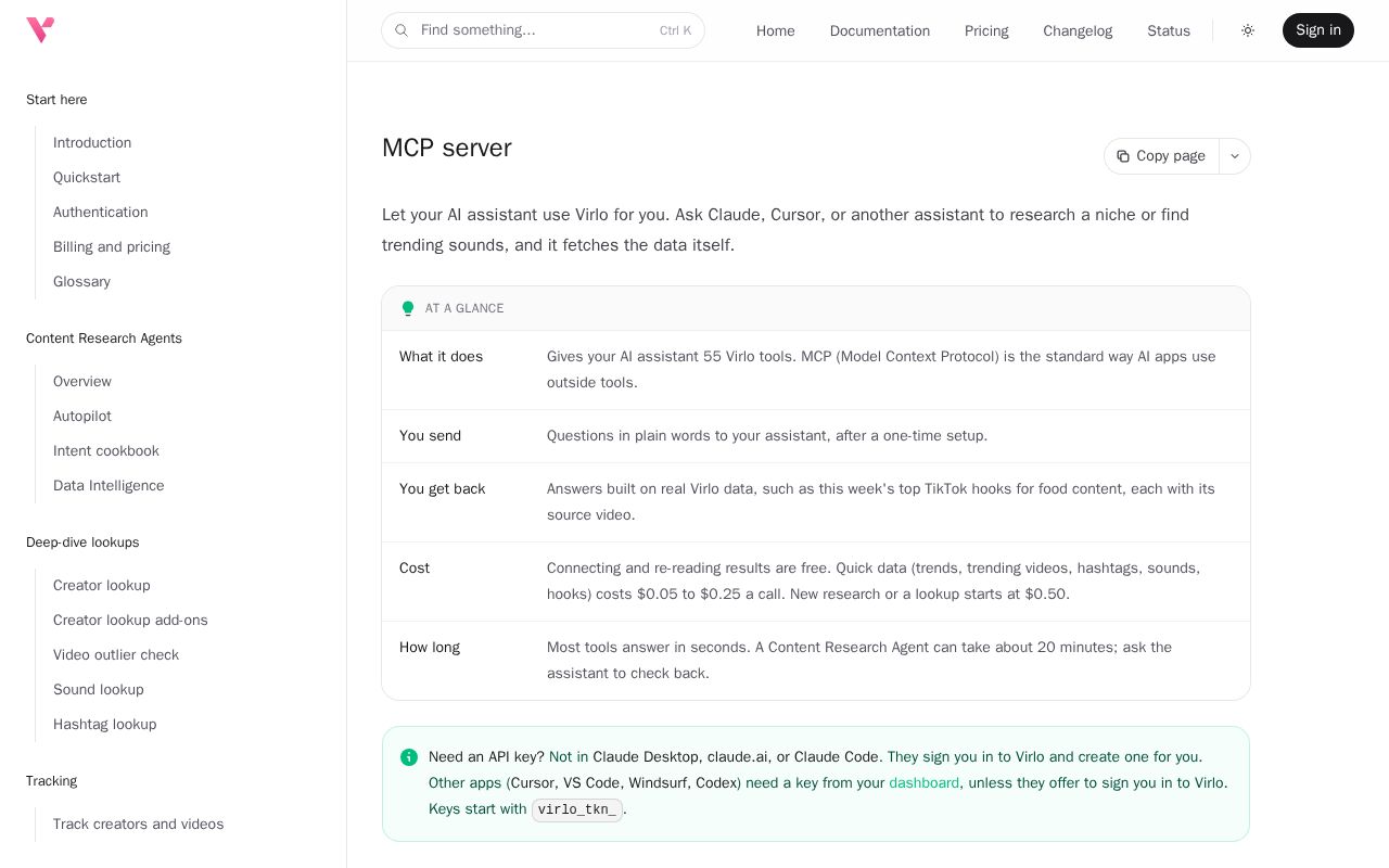 Preview of Virlo Agent Plugin