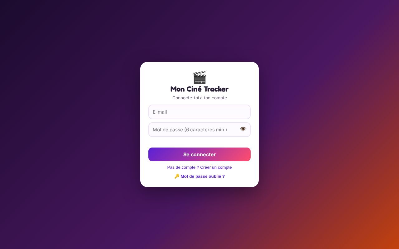 Preview of Cine Tracker