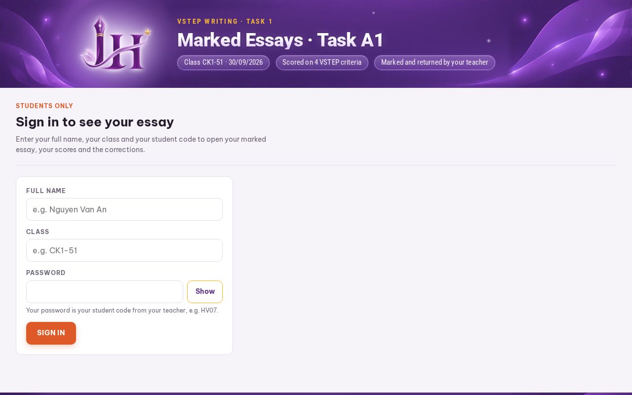 Preview of Vstep Ck1 51 Task1 Result A1 30 09 26