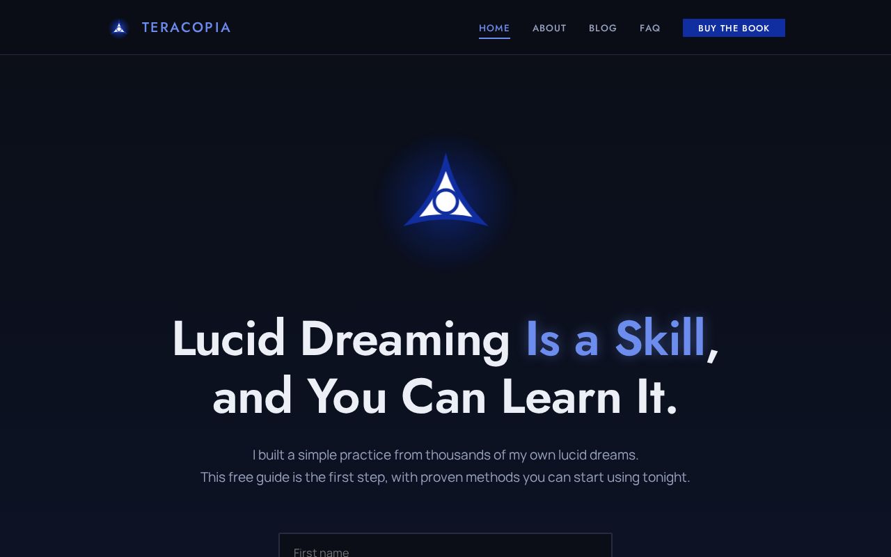 Preview of Teracopia Website