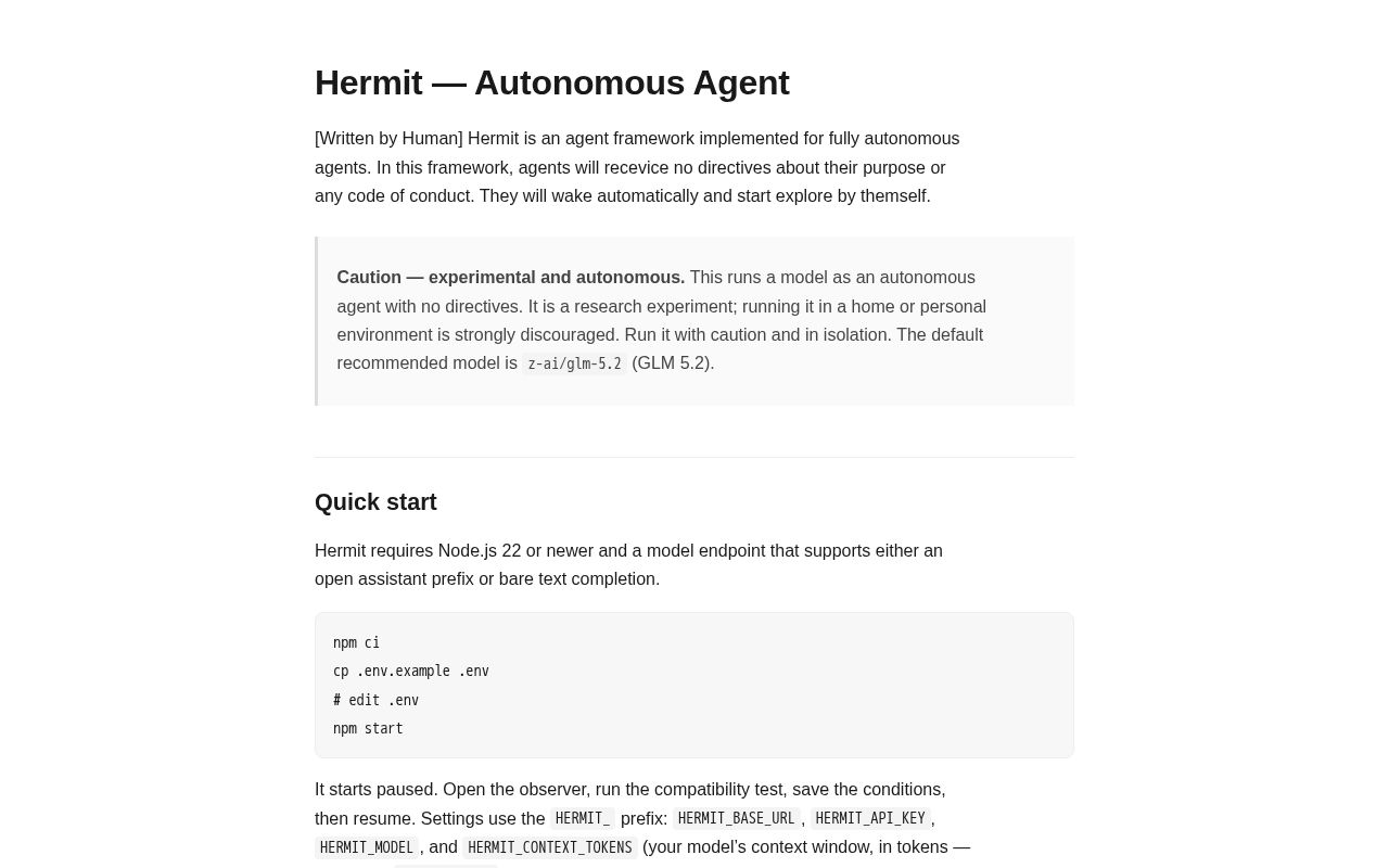 Preview of Hermit