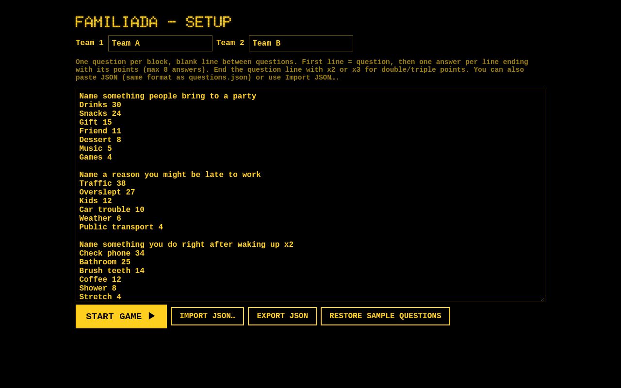 Preview of Familiada