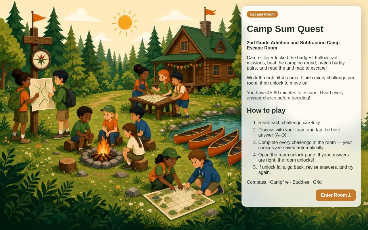 Preview of Camp Sum Quest