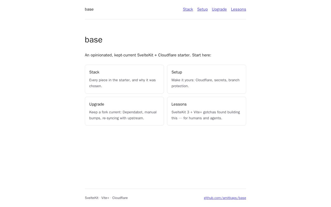 Preview of A Base Starter Pack for Web