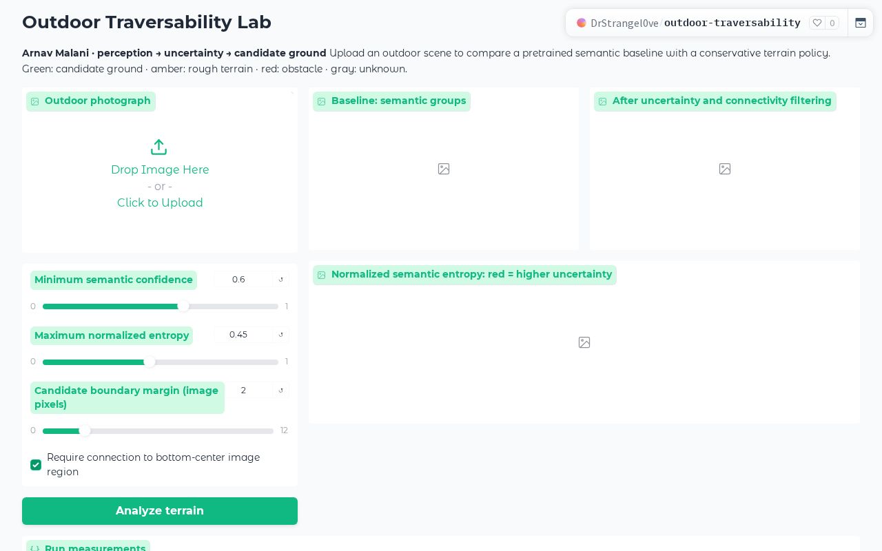 Preview of Outdoor Traversability Lab