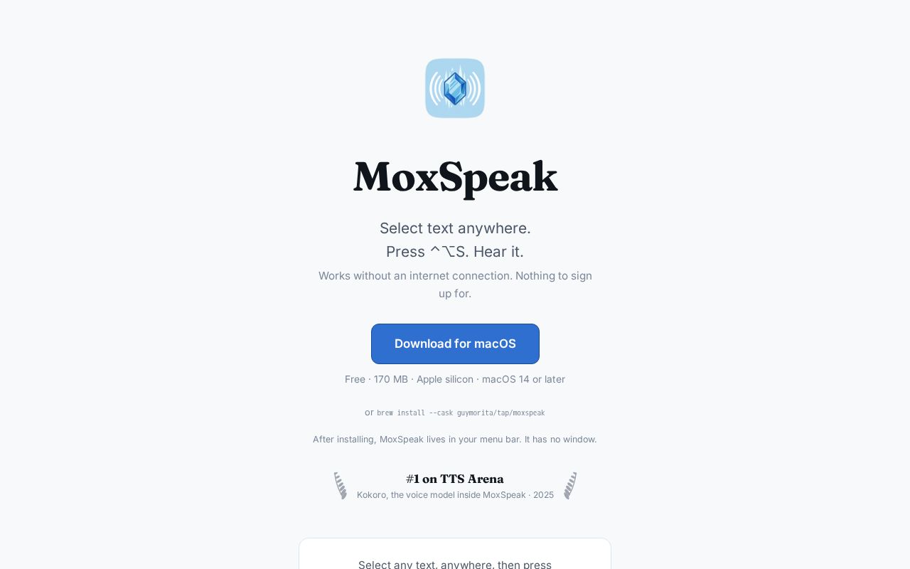 Preview of Moxspeak