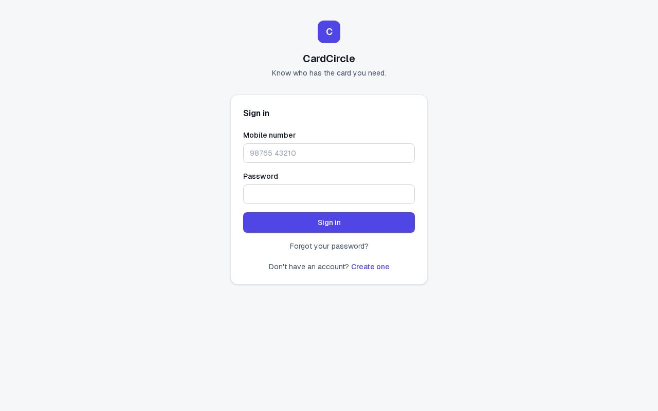 Preview of Cardcircle