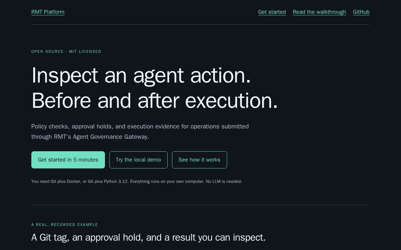 Preview of Rmt Platform