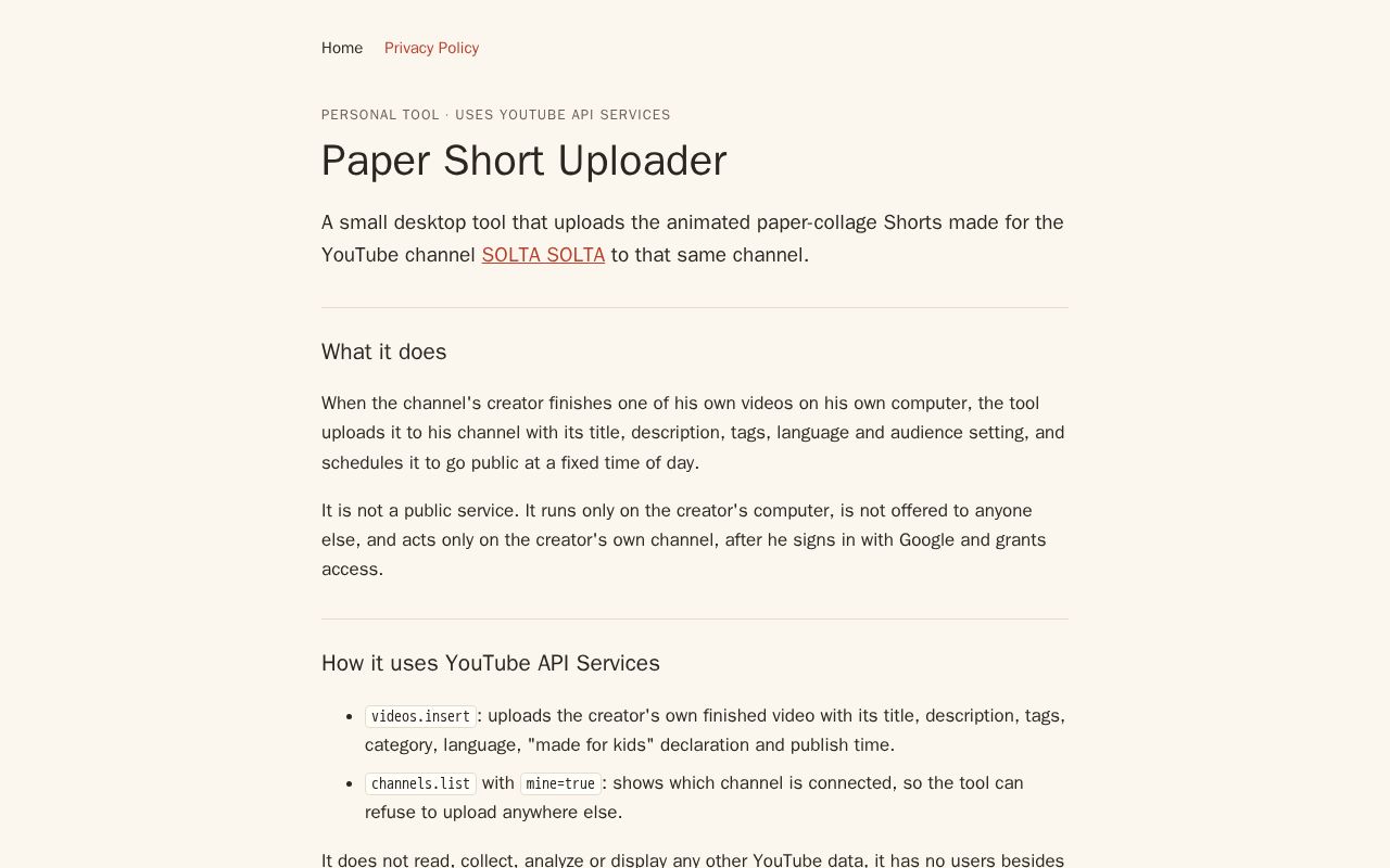 Preview of Paper Short Uploader