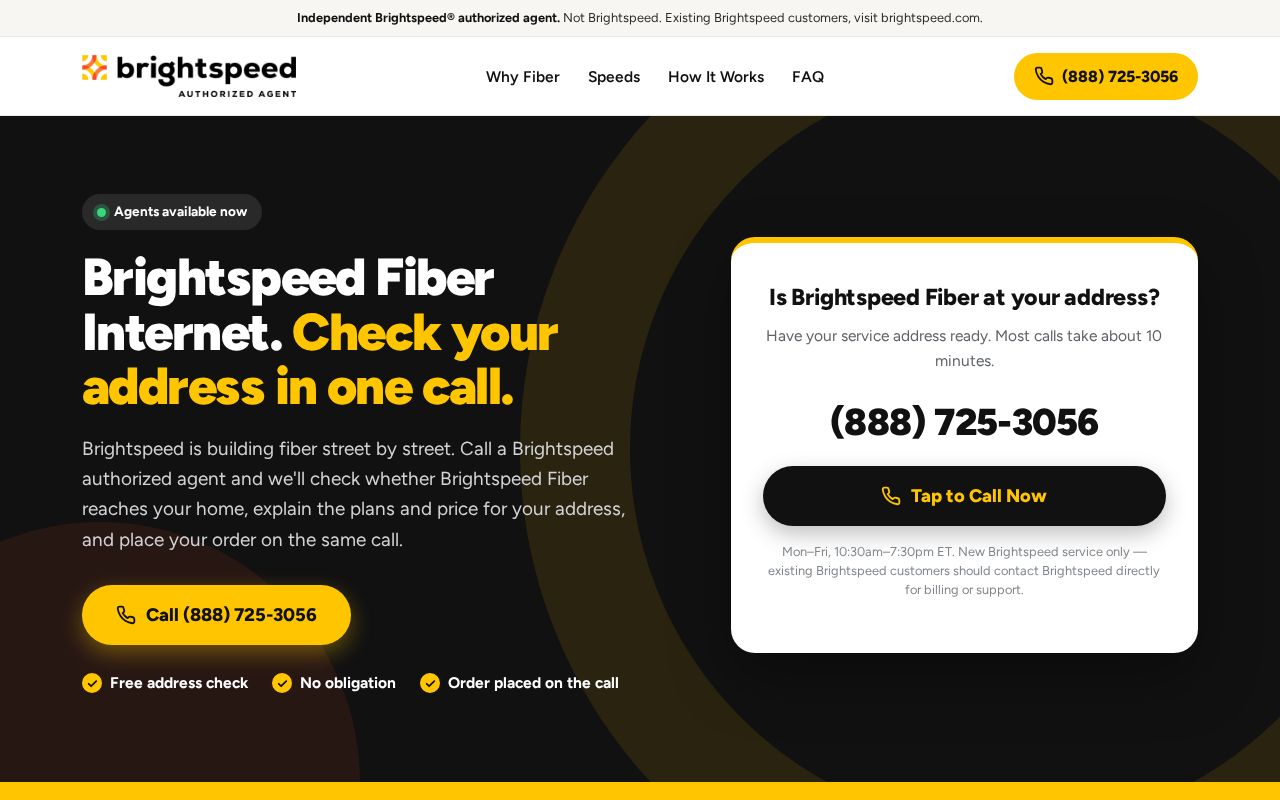 Preview of Brightspeed Dealer Site