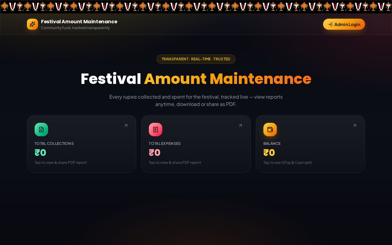 Preview of Festival Finance