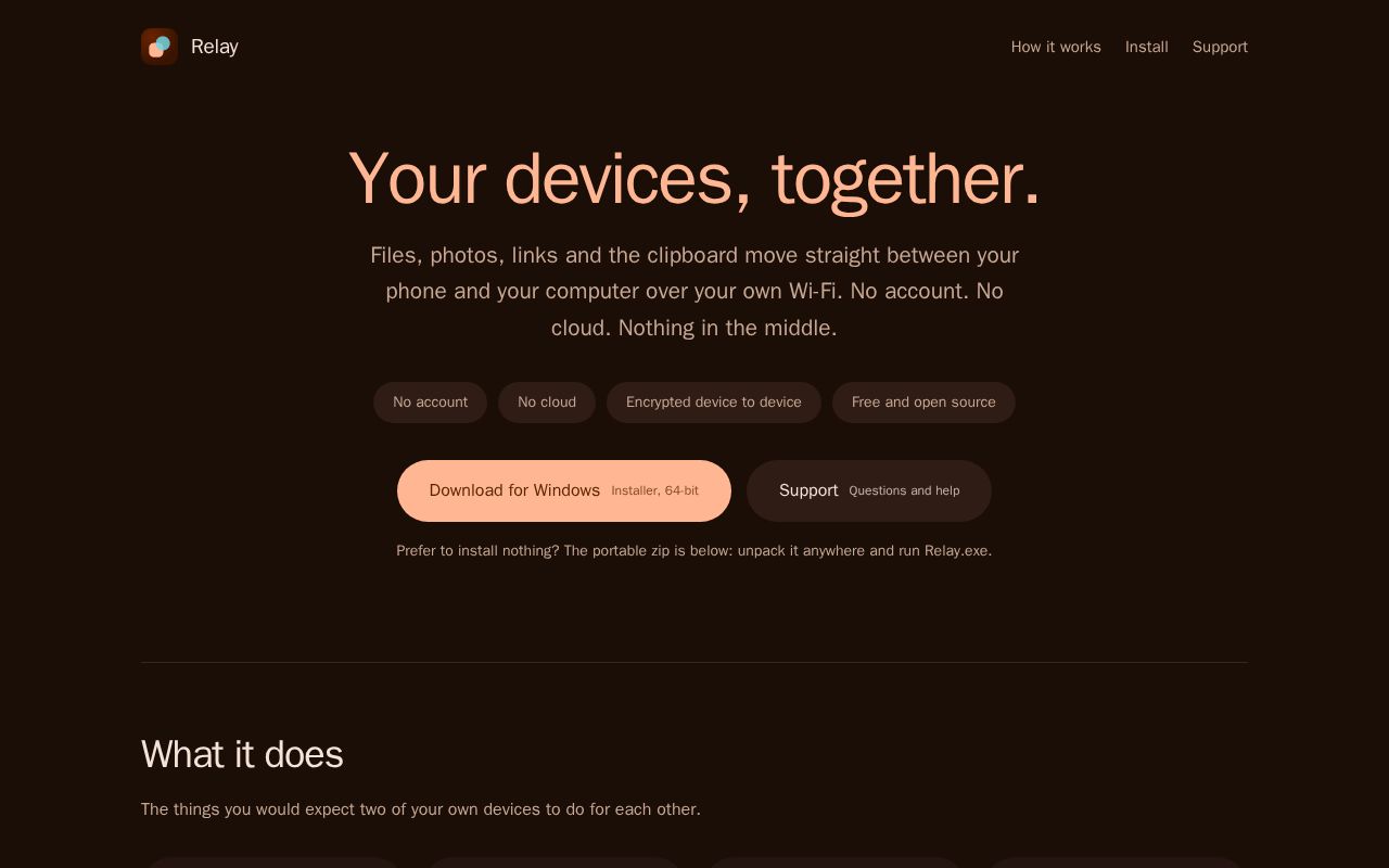 Preview of Relay Site