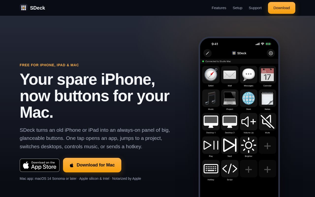 Preview of Sdeck App