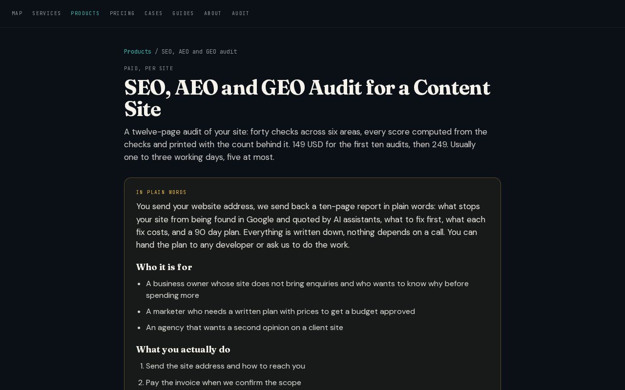 Preview of Audit Generator