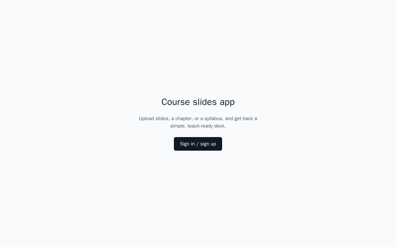Preview of Slide creator