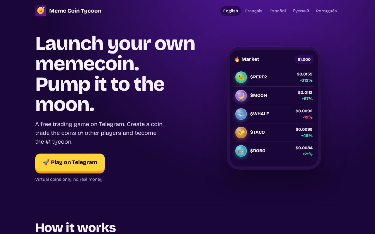 Preview of Memecointycoon