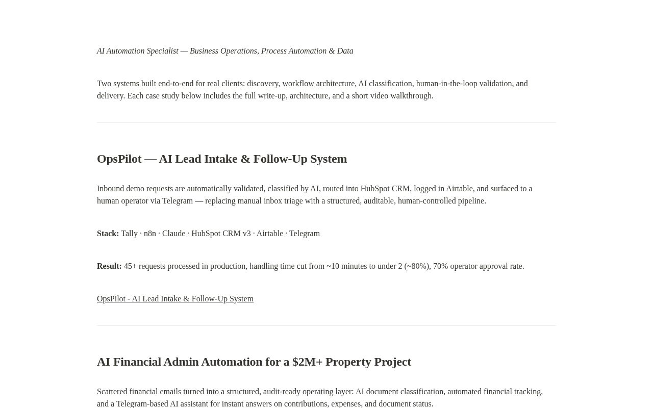 Preview of Ai Financial Admin Automation
