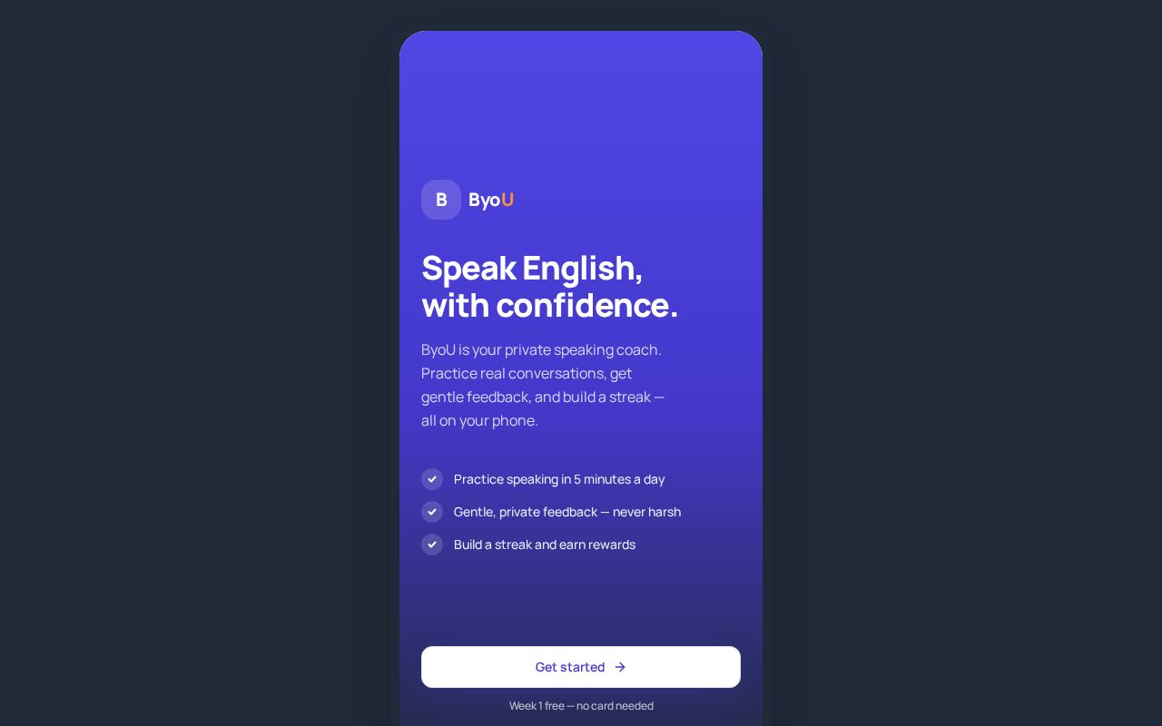 Preview of its an english speaking app for those who can read & write english but cant speak fluently