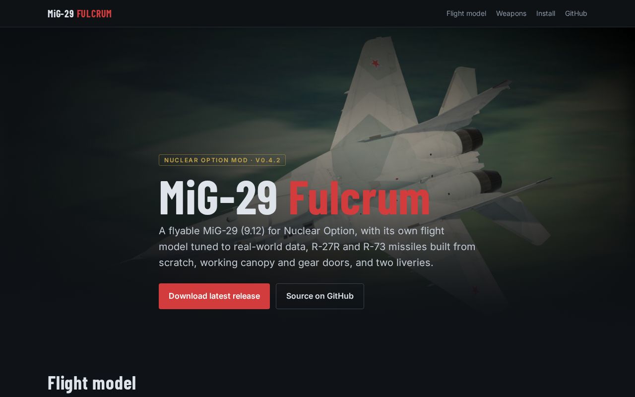Preview of MiG29 NuclearOption