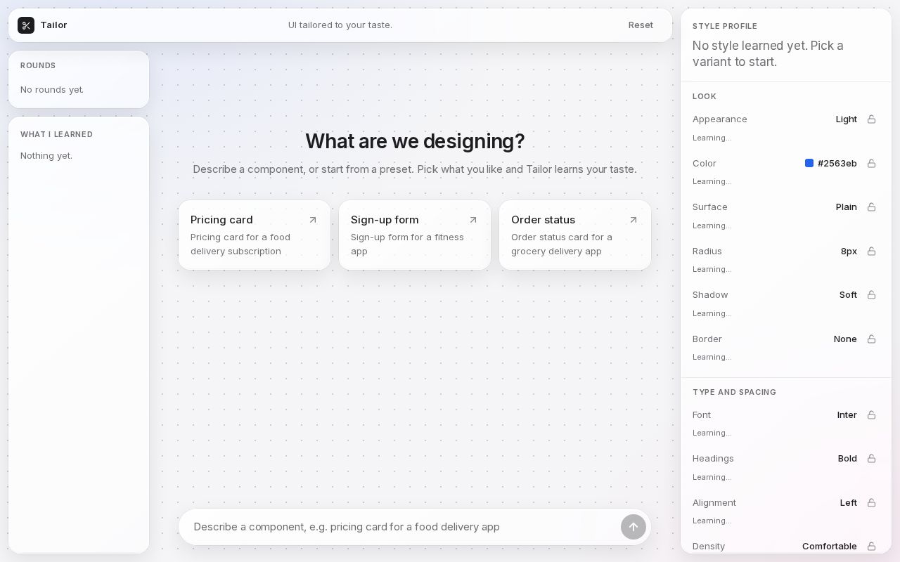 Preview of Tailor
