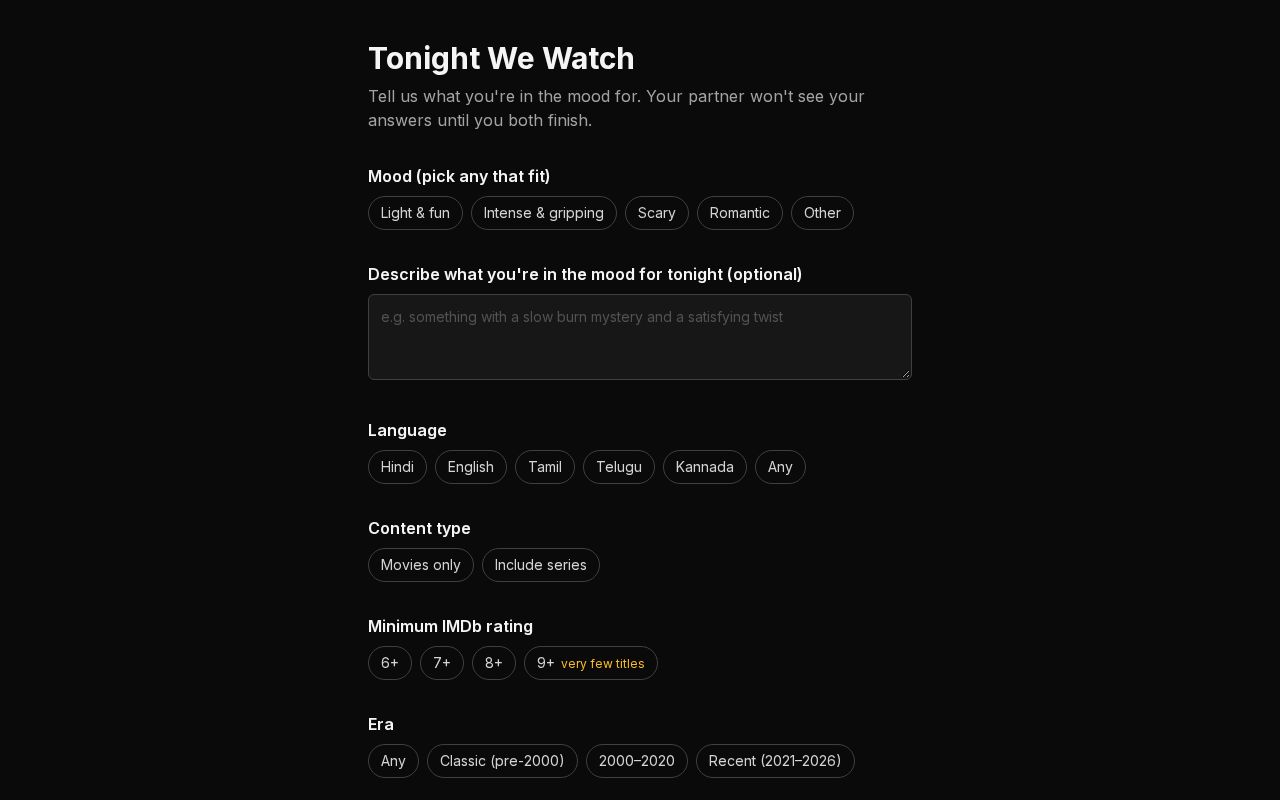 Preview of Tonight We Watch