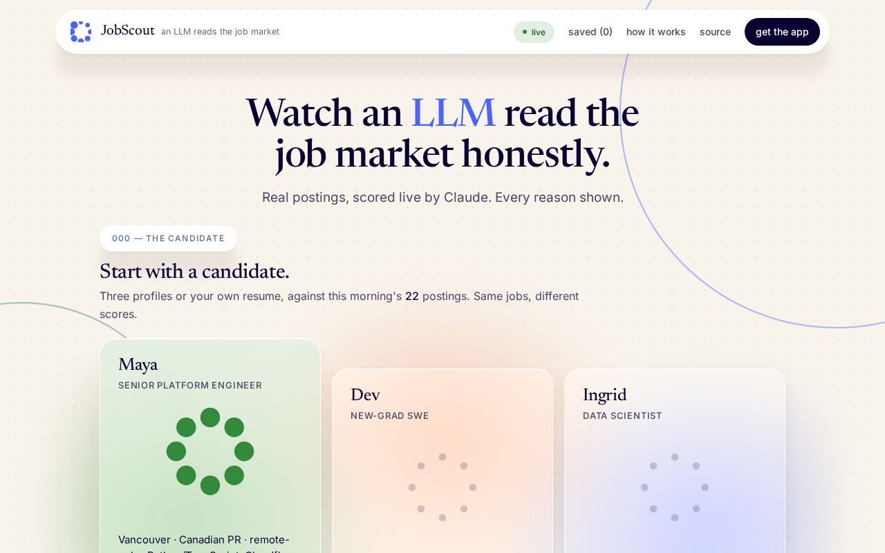 Preview of Jobscout App