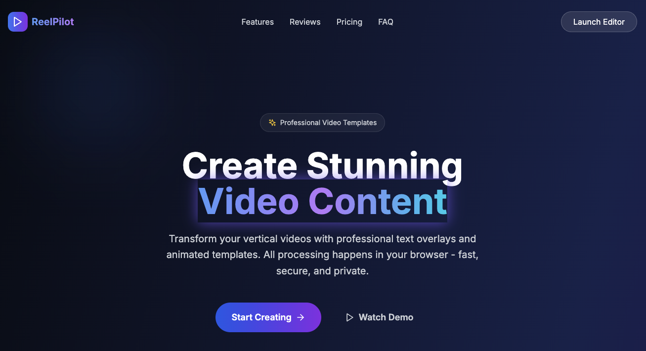 Preview of ReelPilot