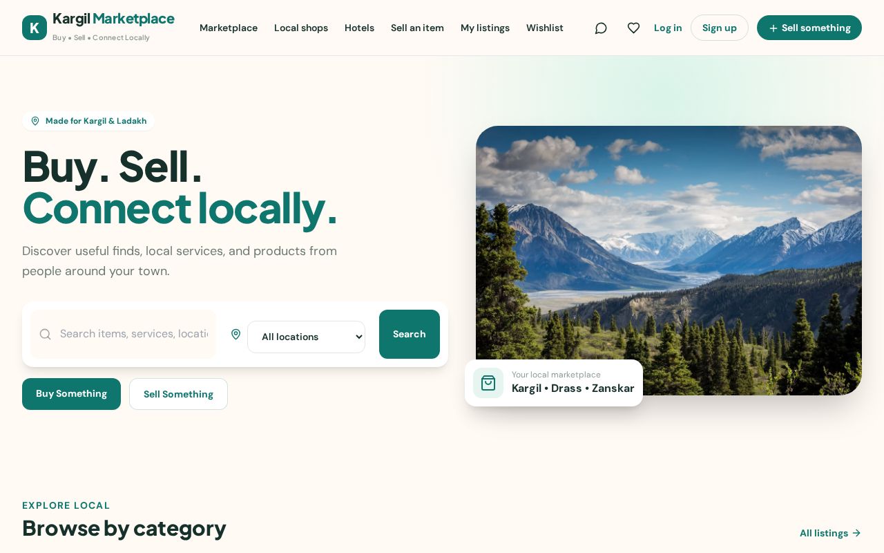 Preview of Kargil MarketPlace