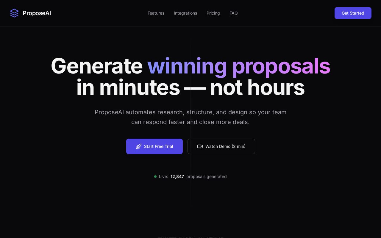 Preview of ProposeAI