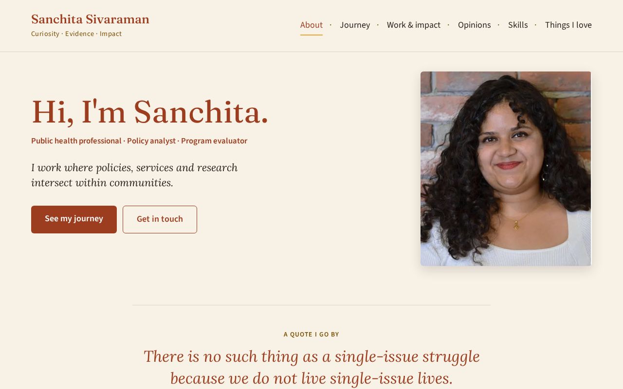 Preview of Sivasanchita Github Io